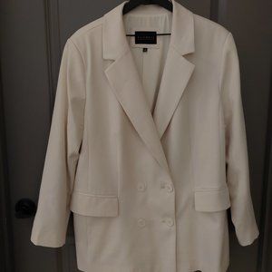 Eloquii Plus Womens Double Breasted Blazer